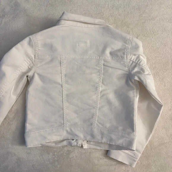 3 for 25! Old Navy‎ Kids White Jean Jacket, size XS (5T) - Picture 5 of 6